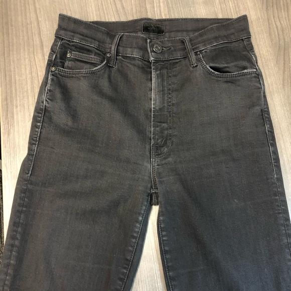 🚫SOLD🚫MOTHER Stunner Zip Ankle Step Fray Not Guilty Black Size 25 - Picture 4 of 14